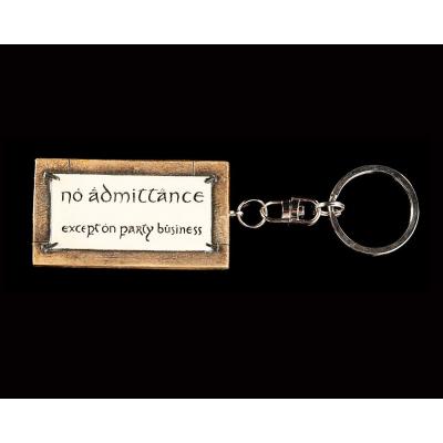 El Señor de los Anillos Llavero No Admittance 6 cm