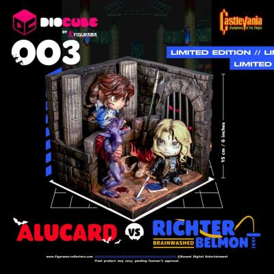 Castlevania Diorama PVC DioCube Alucard Vs Richter Belmont 15 cm