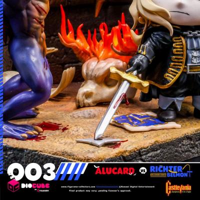 Castlevania Diorama PVC DioCube Alucard Vs Richter Belmont 15 cm