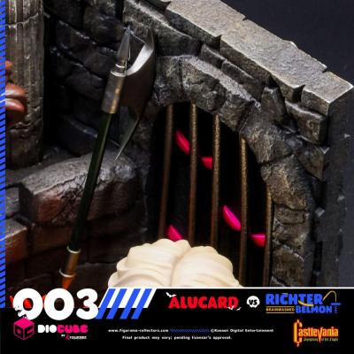 Castlevania Diorama PVC DioCube Alucard Vs Richter Belmont 15 cm
