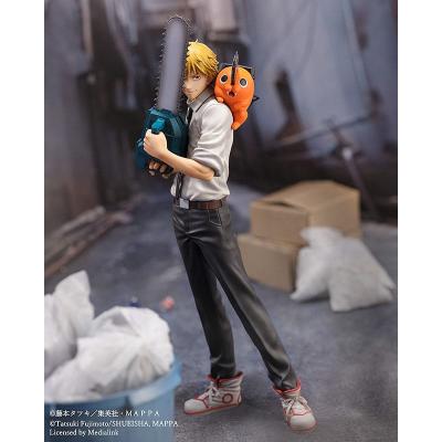 Chainsaw Man Estatua S-Fire PVC 1/7 Denji & Pochita 24 cm
