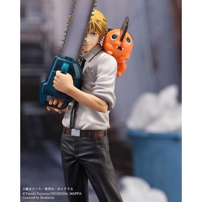 Chainsaw Man Estatua S-Fire PVC 1/7 Denji & Pochita 24 cm