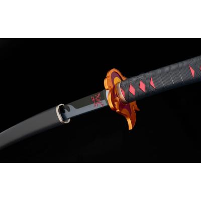 Demon Slayer: Kimetsu no Yaiba Réplica Proplica 1/1 Espada Nichirin (Tanjiro Kamado) Kyojuro Rengoku´s Sword Gueard Ver. 88 cm