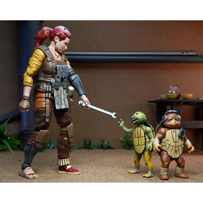 Tortugas Ninja (The Last Ronin The Lost Years) Figura Synja Grammy April with Baby Yi & Moja 18 cm