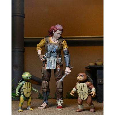 Tortugas Ninja (The Last Ronin The Lost Years) Figura Synja Grammy April with Baby Yi & Moja 18 cm