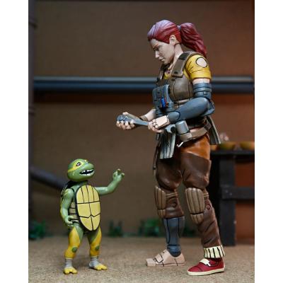 Tortugas Ninja (The Last Ronin The Lost Years) Figura Synja Grammy April with Baby Yi & Moja 18 cm