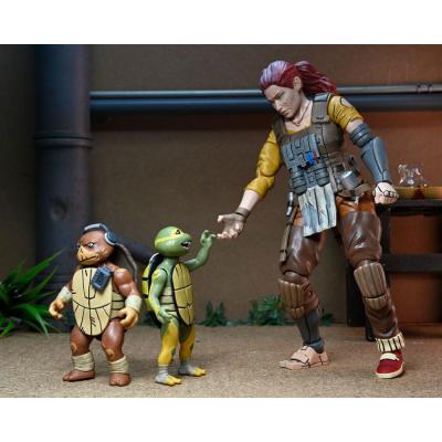Tortugas Ninja (The Last Ronin The Lost Years) Figura Synja Grammy April with Baby Yi & Moja 18 cm