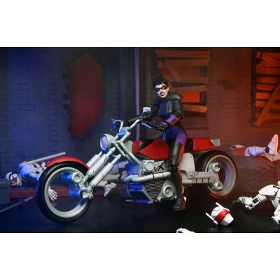 Tortugas Ninja (The Last Ronin The Lost Years) Figura Casey Marie with Last Ronin Motorcycle 18 cm