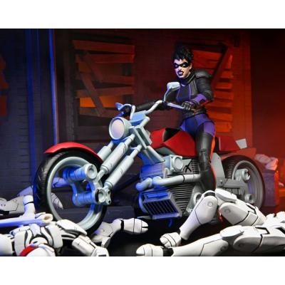 Tortugas Ninja (The Last Ronin The Lost Years) Figura Casey Marie with Last Ronin Motorcycle 18 cm
