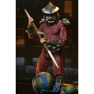 Tortugas Ninja (1990 Movie) Figura Roof Top Battle Shredder vs Leo 18 cm