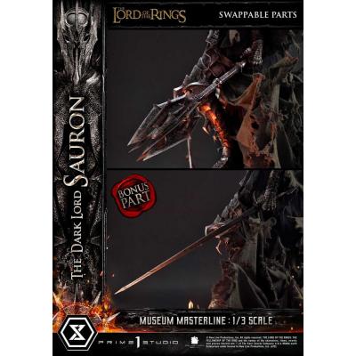 El Señor de los Anillos Estatua Museum Masterline Series 1/3 The Dark Lord Sauron Bonus Version 117 cm