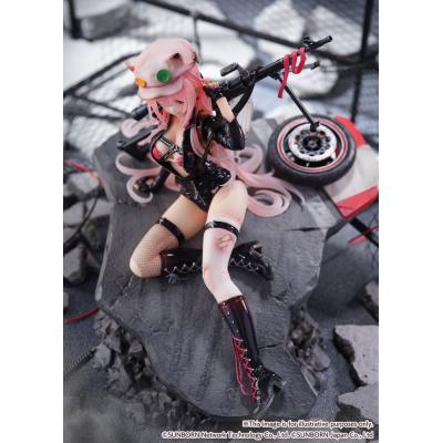 Girls' Frontline Estatua PVC SHIBUYA SCRAMBLE FIGURE 1/7 UKM-2000 Gale Lightning -Wounded Ver.- 20 cm