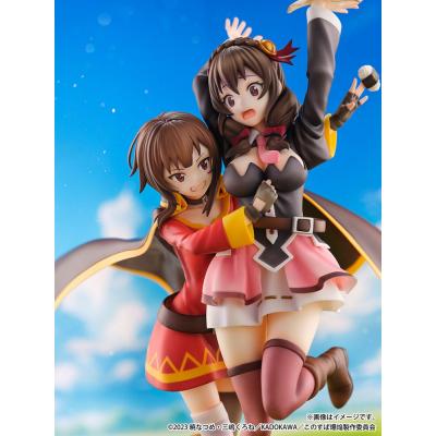 Konosuba: God's Blessing on This Wonderful World! Estatua PVC SHIBUYA SCRAMBLE FIGURE 1/6 Megumin & Yunyun Futari wa Otomodachi 