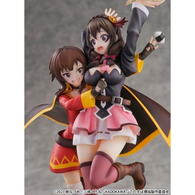 Konosuba: God's Blessing on This Wonderful World! Estatua PVC SHIBUYA SCRAMBLE FIGURE 1/6 Megumin & Yunyun Futari wa Otomodachi 
