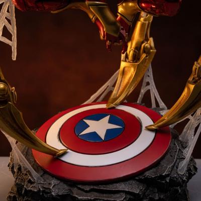 Marvel Estatua Art Scale Deluxe 1/10 Spider-man Iron Armor Comics (CCXP Exclusive 2024) 24 cm