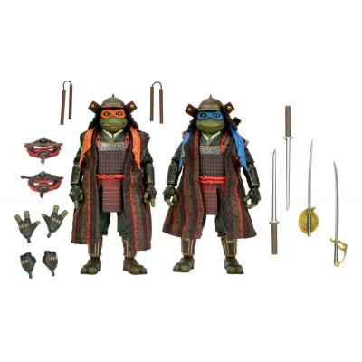TMNT II: The Secret of the Ooze 2-Pack Figuras Leonardo & Michelangelo 18 cm