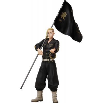 Tokyo Revengers Set de Estatua y Anillo PVC 1/8 Ken Ryuguji 30 cm - talla de anillo 17