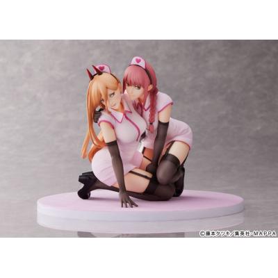 Chainsaw Man Estatua PVC 1/7 Power & Makima Nurse Ver. 14 cm