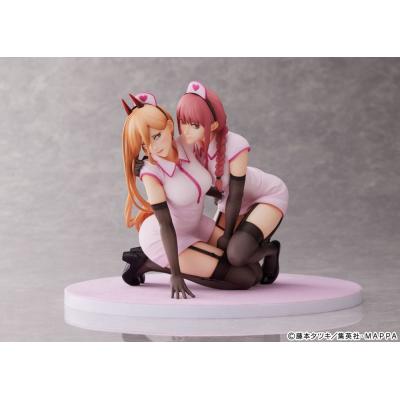 Chainsaw Man Estatua PVC 1/7 Power & Makima Nurse Ver. 14 cm