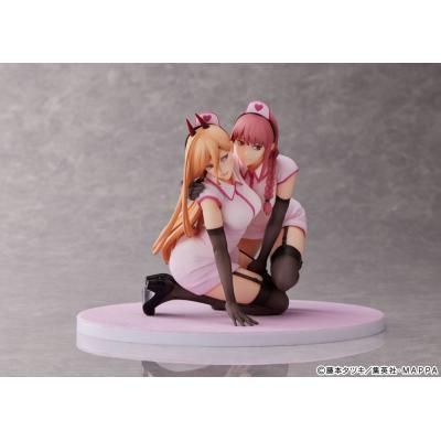 Chainsaw Man Estatua PVC 1/7 Power & Makima Nurse Ver. 14 cm