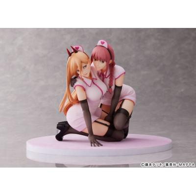 Chainsaw Man Estatua PVC 1/7 Power & Makima Nurse Ver. 14 cm