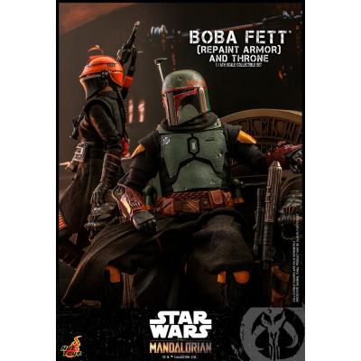 Star Wars: The Mandalorian Figura 1/6 Boba Fett Repaint Armor and Throne Special Edition 30 cm