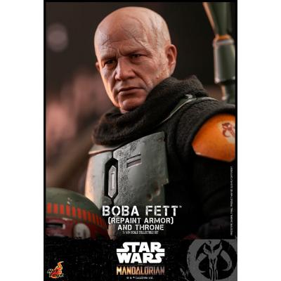 Star Wars: The Mandalorian Figura 1/6 Boba Fett Repaint Armor and Throne Special Edition 30 cm