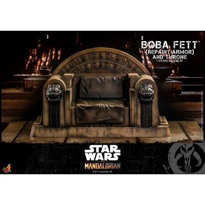 Star Wars: The Mandalorian Figura 1/6 Boba Fett Repaint Armor and Throne Special Edition 30 cm
