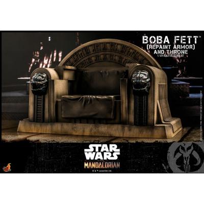 Star Wars: The Mandalorian Figura 1/6 Boba Fett Repaint Armor and Throne Special Edition 30 cm