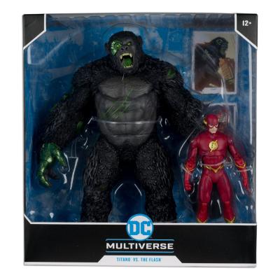 DC Multiverse Pack de 2 Figuras Flash vs. Titano 18 cm