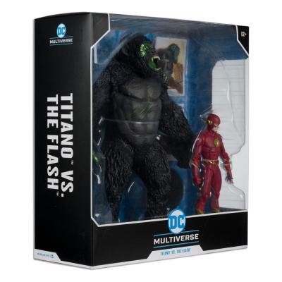 DC Multiverse Pack de 2 Figuras Flash vs. Titano 18 cm