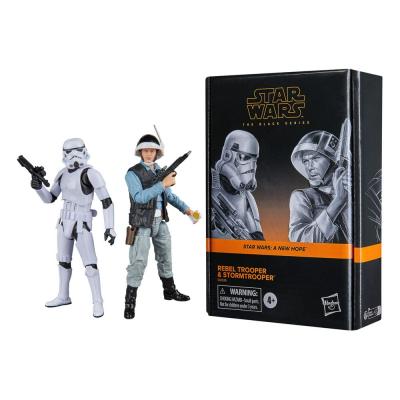 Star Wars Episode IV Black Series Pack de 2 Figuras Rebel Trooper & Stormtrooper 15 cm