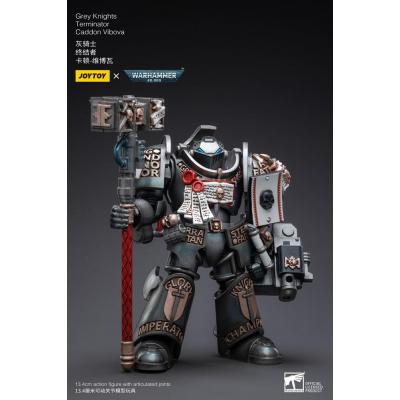 Warhammer 40k Figura 1/18 Grey Knights Terminator Caddon Vibova 13 cm