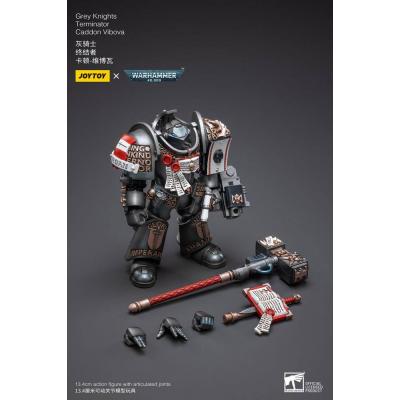 Warhammer 40k Figura 1/18 Grey Knights Terminator Caddon Vibova 13 cm