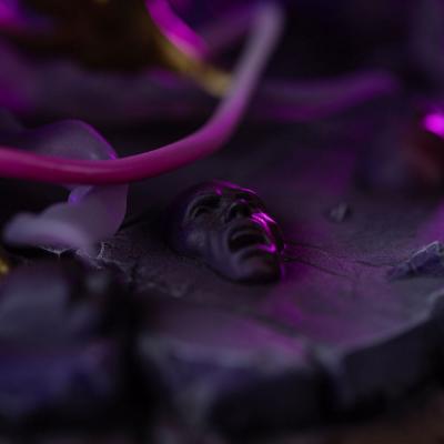 Saint Seiya Estatua 1/10 Art Scale Cancer Deathmask 23 cm