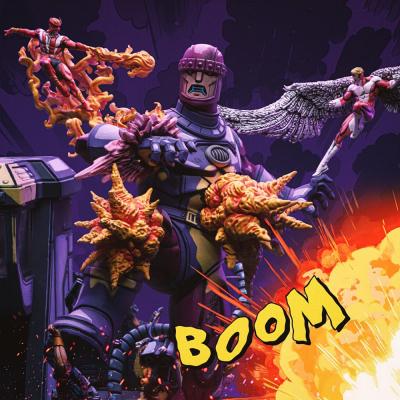 Marvel Estatua 1/20 Demi Art Scale X-Men Danger Room Diorama B (Comic Version) 43 cm