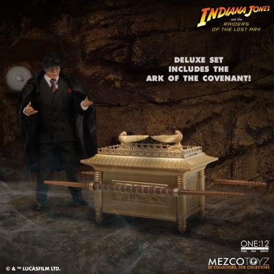 Indiana Jones Figura 1/12 Major Toht and Ark of the Covenant Deluxe Boxed Set 16 cm
