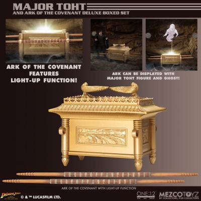 Indiana Jones Figura 1/12 Major Toht and Ark of the Covenant Deluxe Boxed Set 16 cm