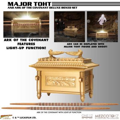 Indiana Jones Figura 1/12 Major Toht and Ark of the Covenant Deluxe Boxed Set 16 cm
