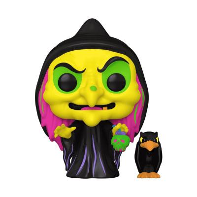 Snow White POP & Buddy! Animation Vinyl Figura Disguised Evil Queen with Raven (Black Light) Exclusive 9 cm