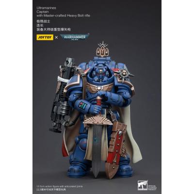 Warhammer 40k Figura 1/18 Ultramarines Captain with Master-Crafted Heavy Bolt Rifle 12 cm