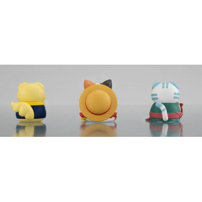 One Piece Mega Cat Project Pack de 3 Figuras Nyan Piece Nyan! Happy Trio 2024 Limited Ver. 3 cm