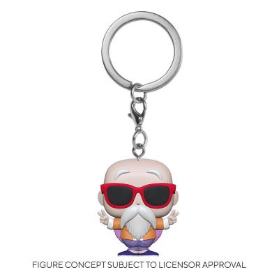 Dragon Ball Z Llaveros Pocket POP! Vinyl Master Roshi (Peace Sign) 4 cm Expositor (12)
