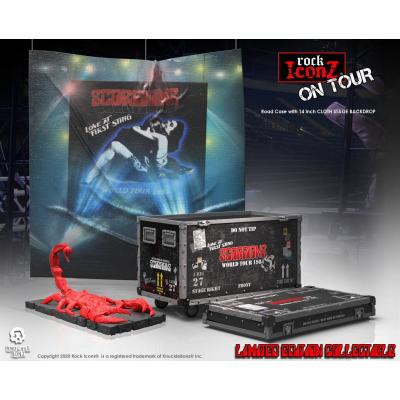 Scorpions Estatua Rock Ikonz On Tour Road Case & Telón de fondo del escenario World Tour 1984