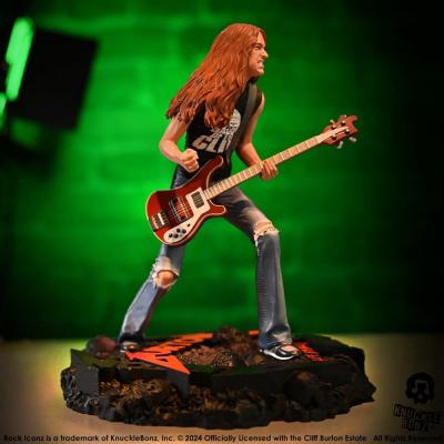 Metallica Estatua Rock Iconz Cliff Burton II 22 cm