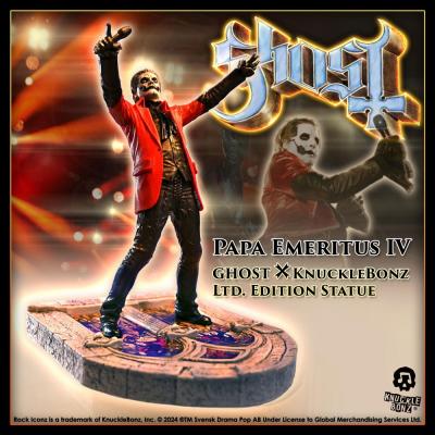 Ghost Estatua Rock Iconz Papa Emeritus IV 22 cm