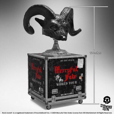 Mercyful Fate Estatua Rock Ikonz On Tour Road Case & Máscara del escenario World Tour