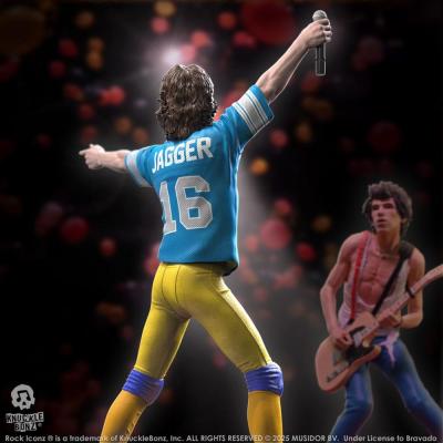 Rolling Stones Estatua Rock Iconz Mick Jagger US Tour 1981 (Blue Jersey) 22 cm