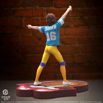 Rolling Stones Estatua Rock Iconz Mick Jagger US Tour 1981 (Blue Jersey) 22 cm