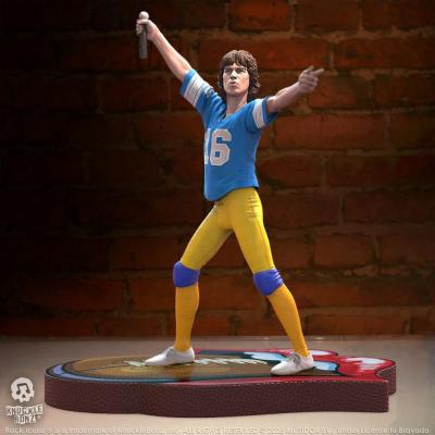 Rolling Stones Estatua Rock Iconz Mick Jagger US Tour 1981 (Blue Jersey) 22 cm
